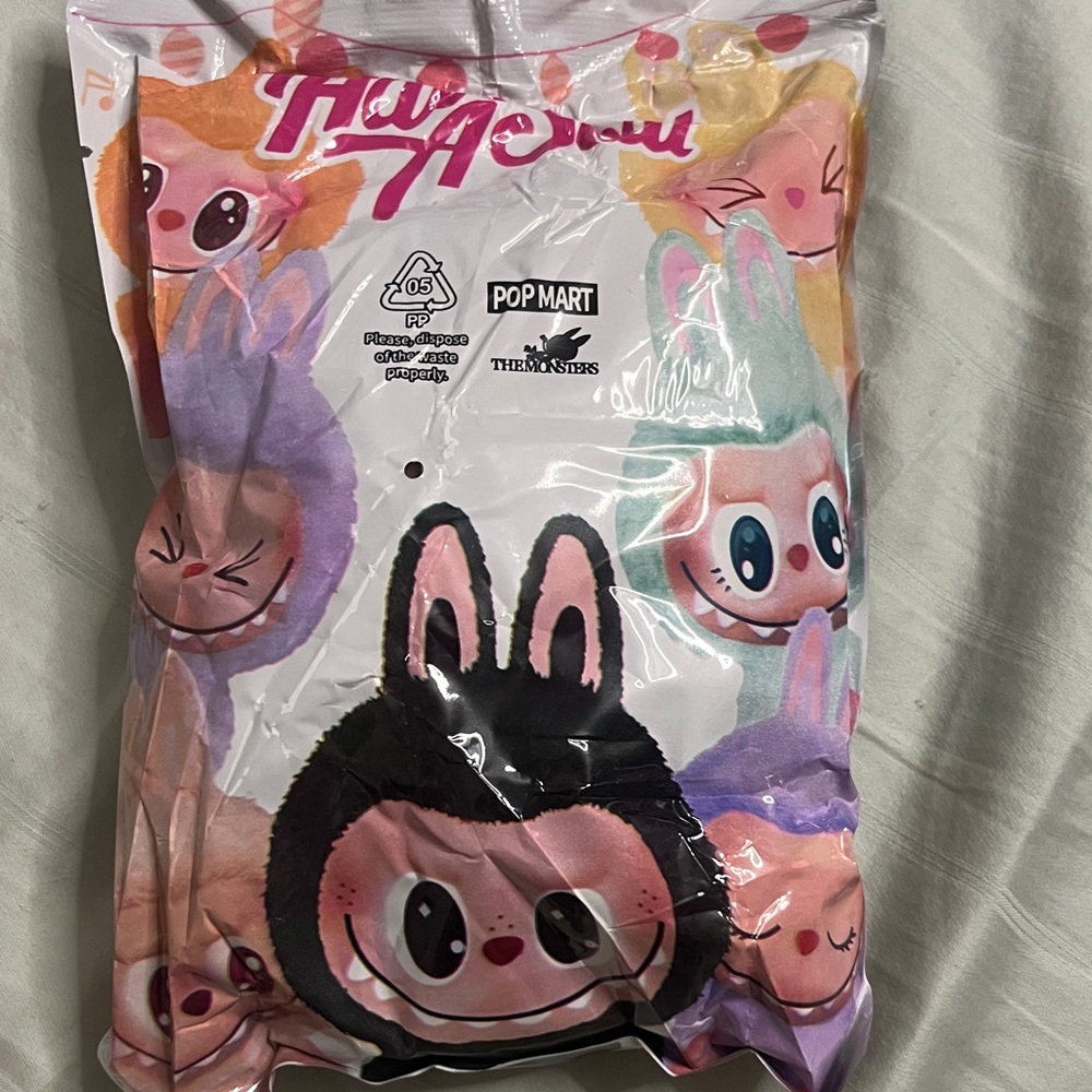 Pop Mart The Monsters Plush Toy - Black, Pink, Purple